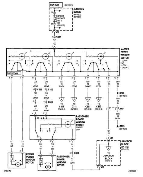 2002 dodge stratus power window switch wiring diagram 